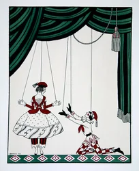 Petroushka, from the series Designs on the dances of Vaslav Nijinsky